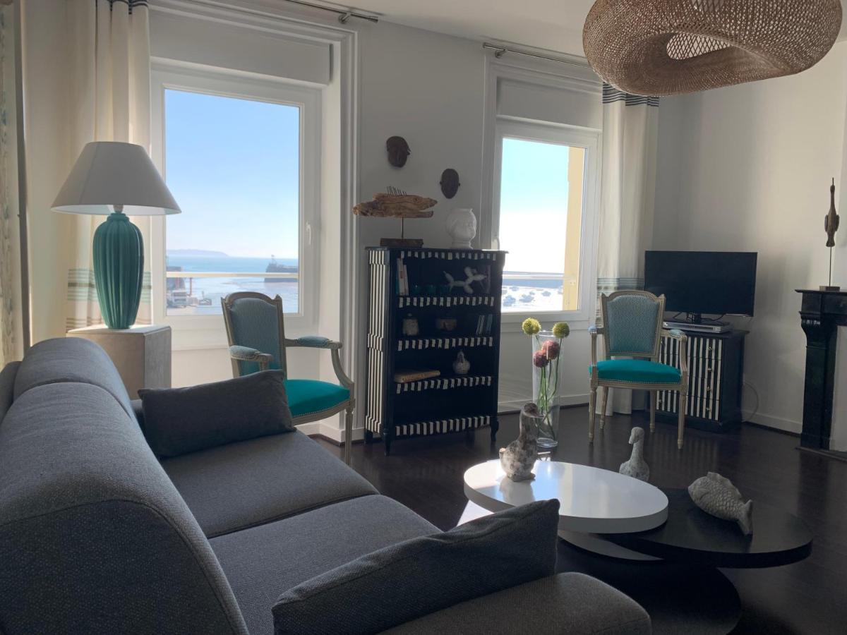 Appartement Villa Chausey, Vue Sur Le Port Granville Eksteriør bilde